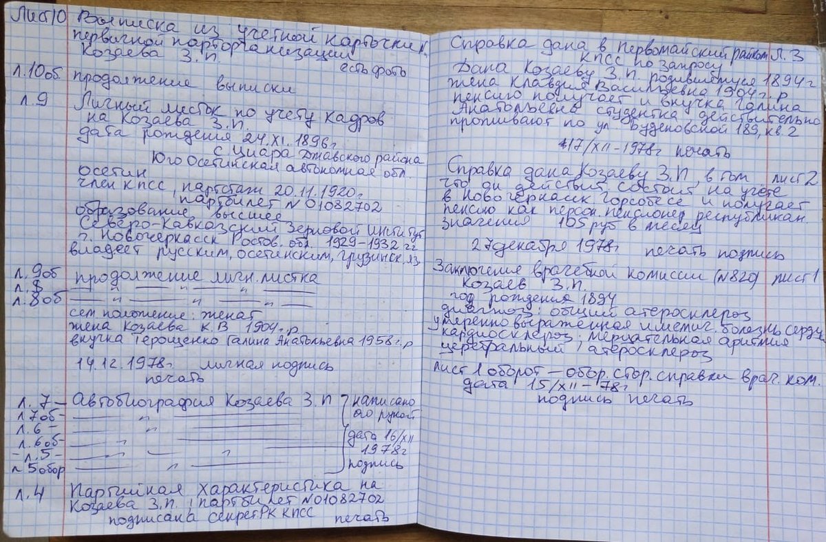 Козаев З. П. - Личное дело - Конспект 03