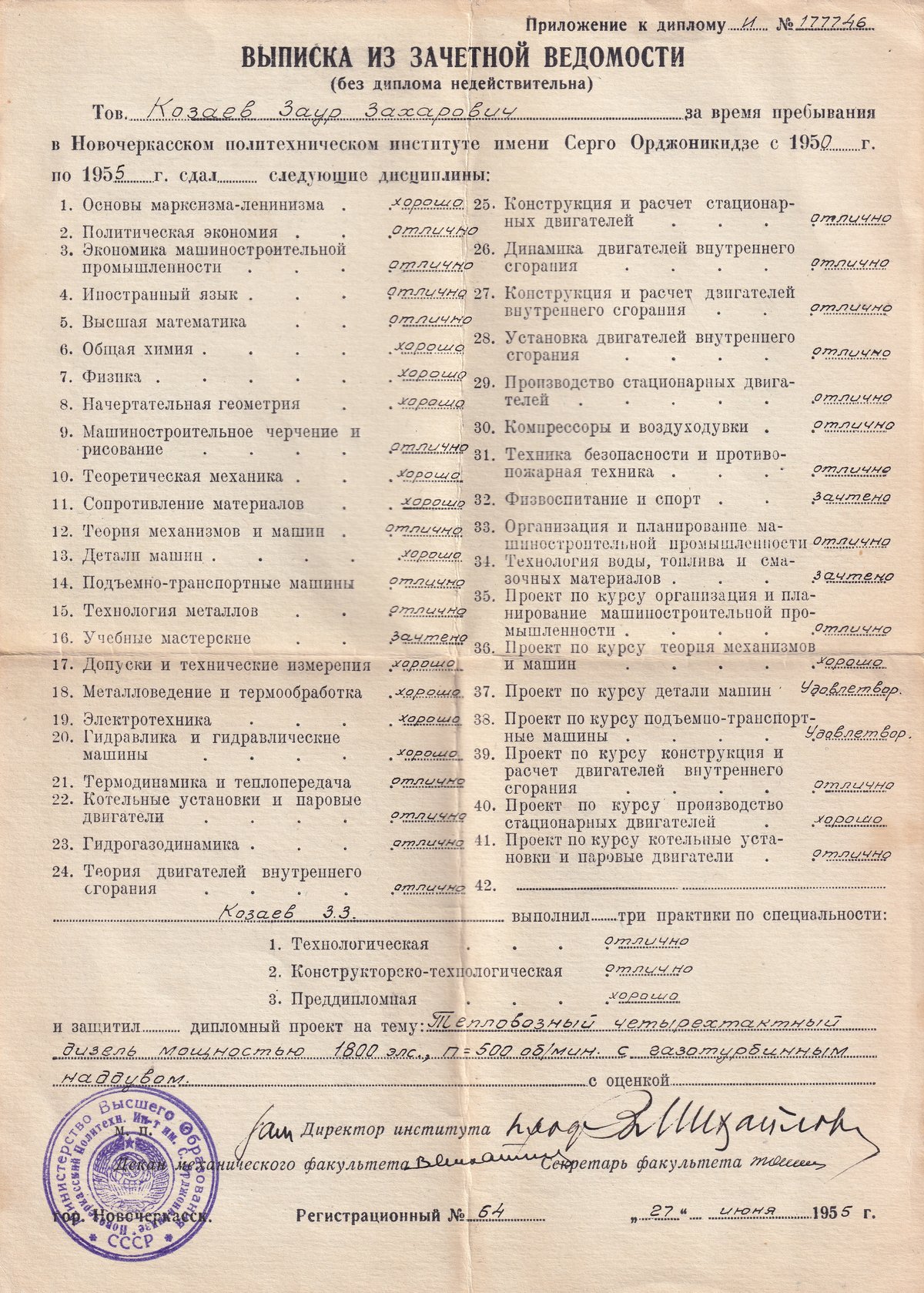 Козаев З. З. - Выписка 01