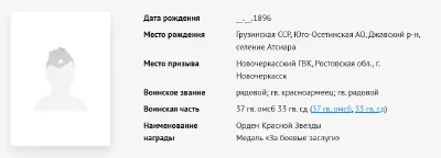 Козаев З. П. - Сводная информация